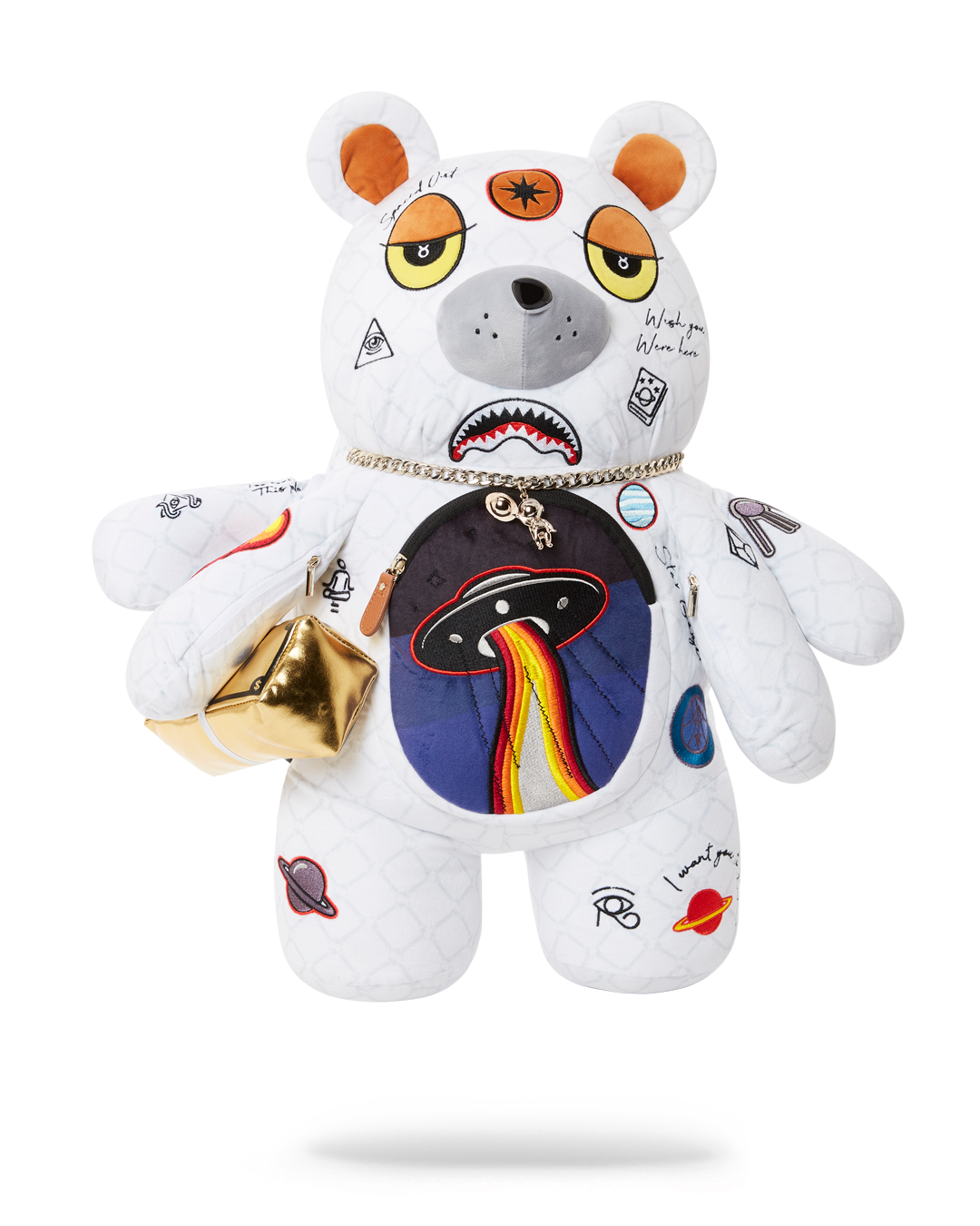 UFO SPACED OUT MONEYBEAR TEDDYBEAR BACKPACK