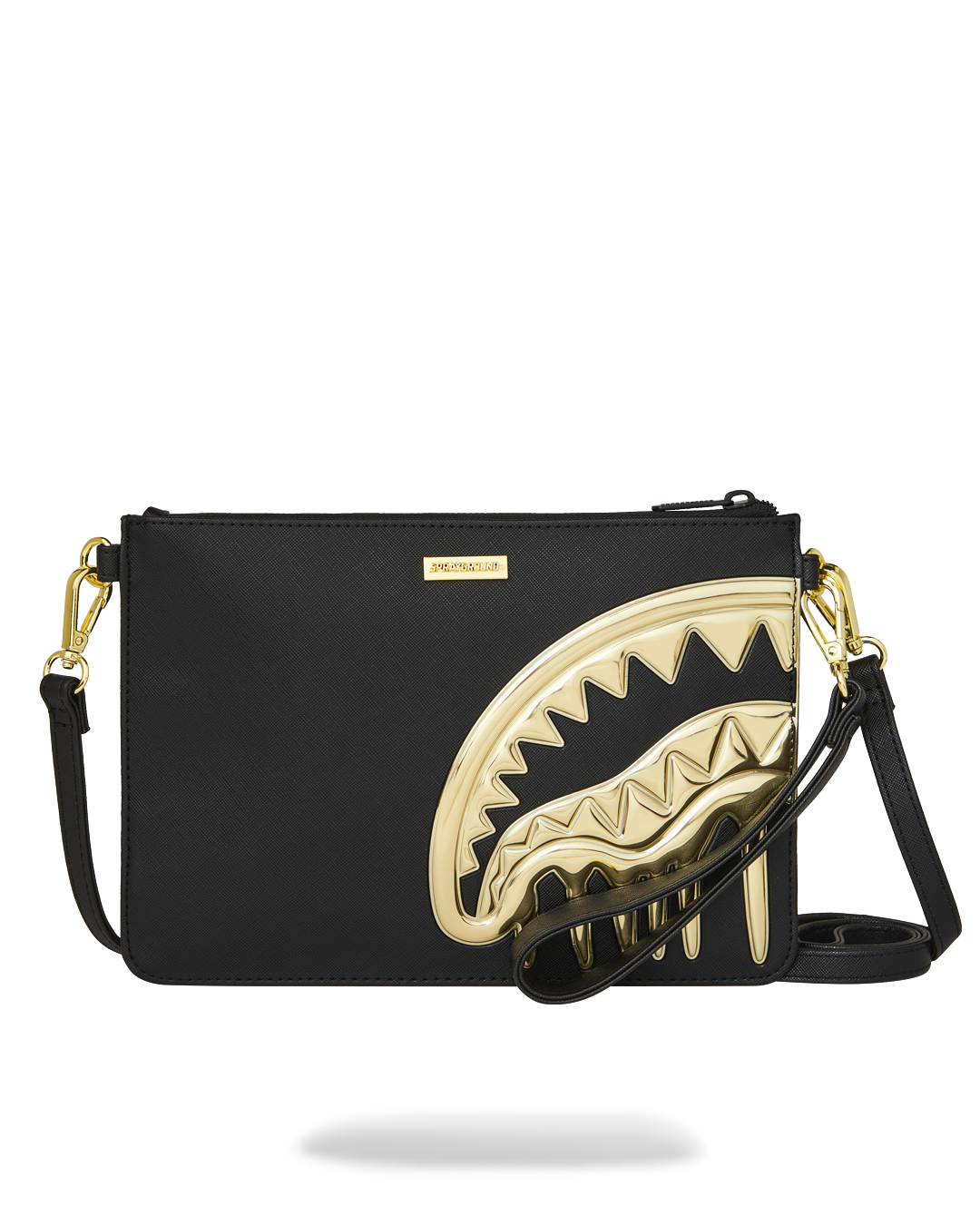 GOLDHEART SHARK DRIP CROSSOVER CLUTCH